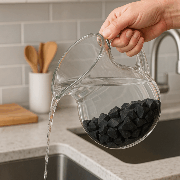 Shungite Concassée pour Purifier l’Eau – Sachet 500 g